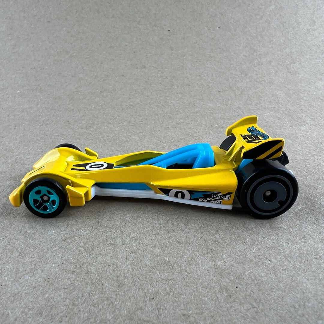 2023 Hot Wheels Hot Wired Yellow Race Track Car 1:64 Diecast Car Loose