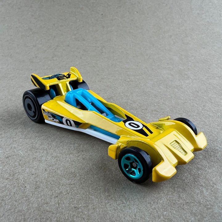 2023 Hot Wheels Hot Wired Yellow Race Track Car 1:64 Diecast Car Loose